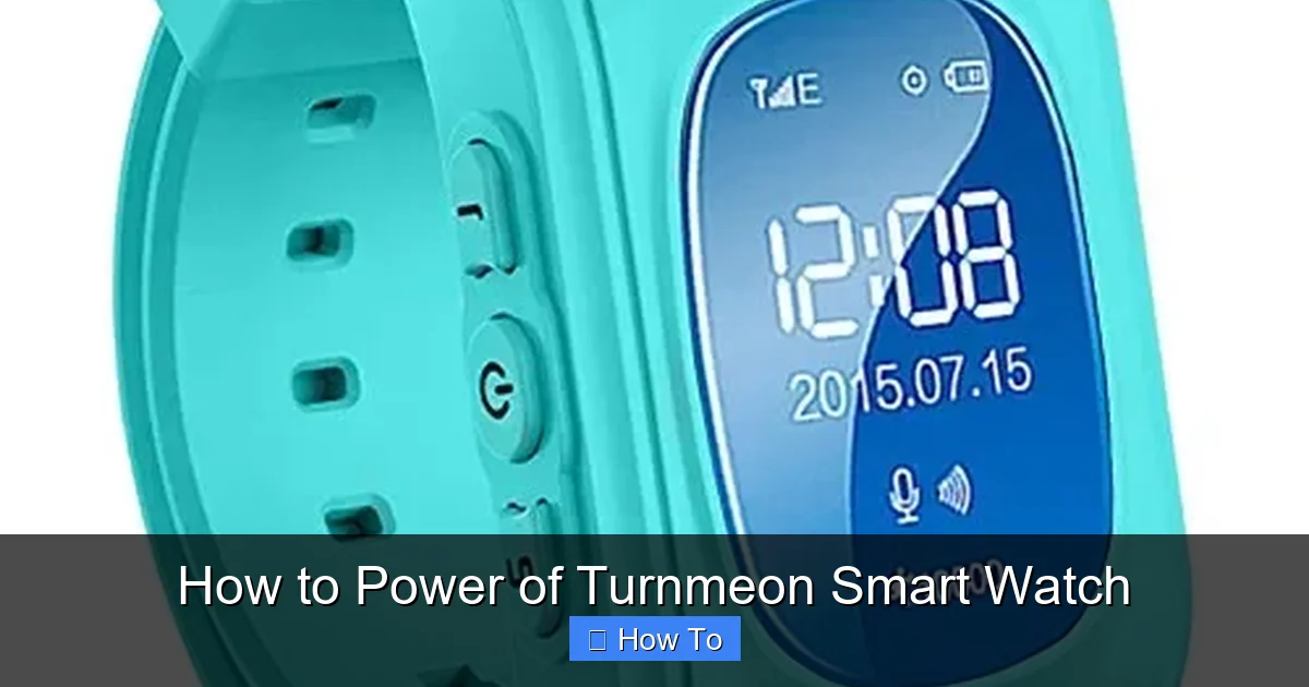 How to Power of Turnmeon Smart Watch