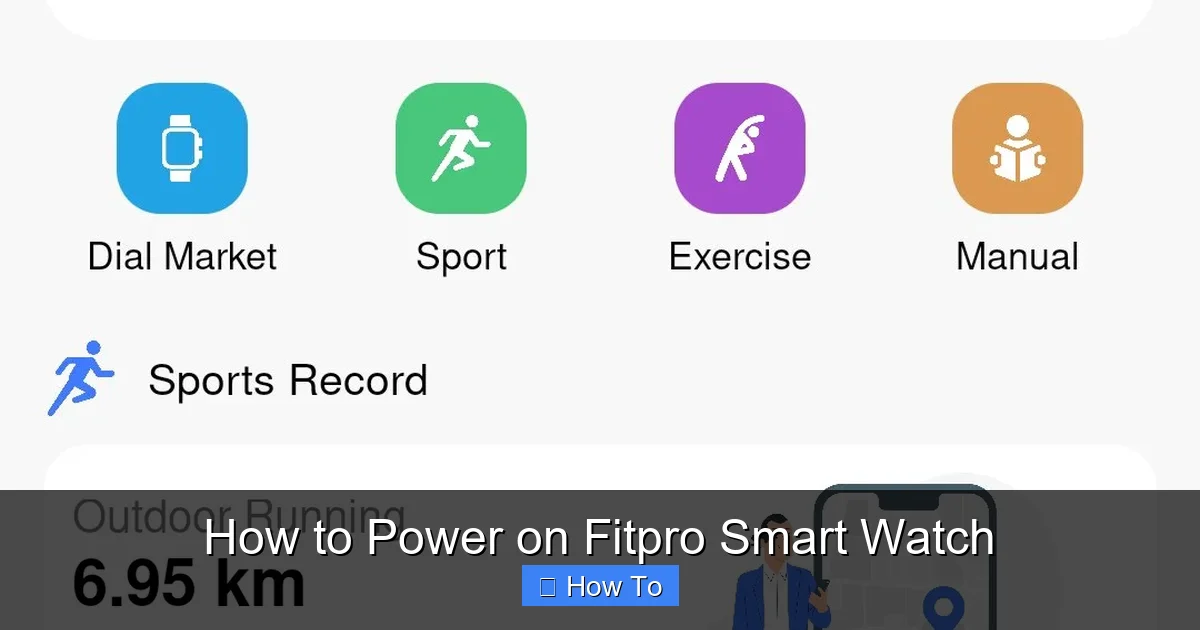How to Power on Fitpro Smart Watch