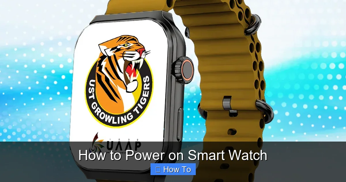 How to Power on Smart Watch
