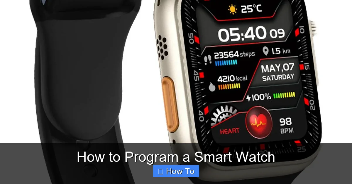 How to Program a Smart Watch