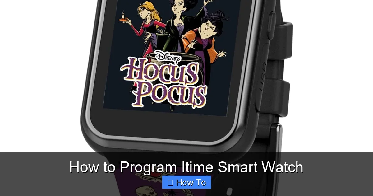 How to Program Itime Smart Watch