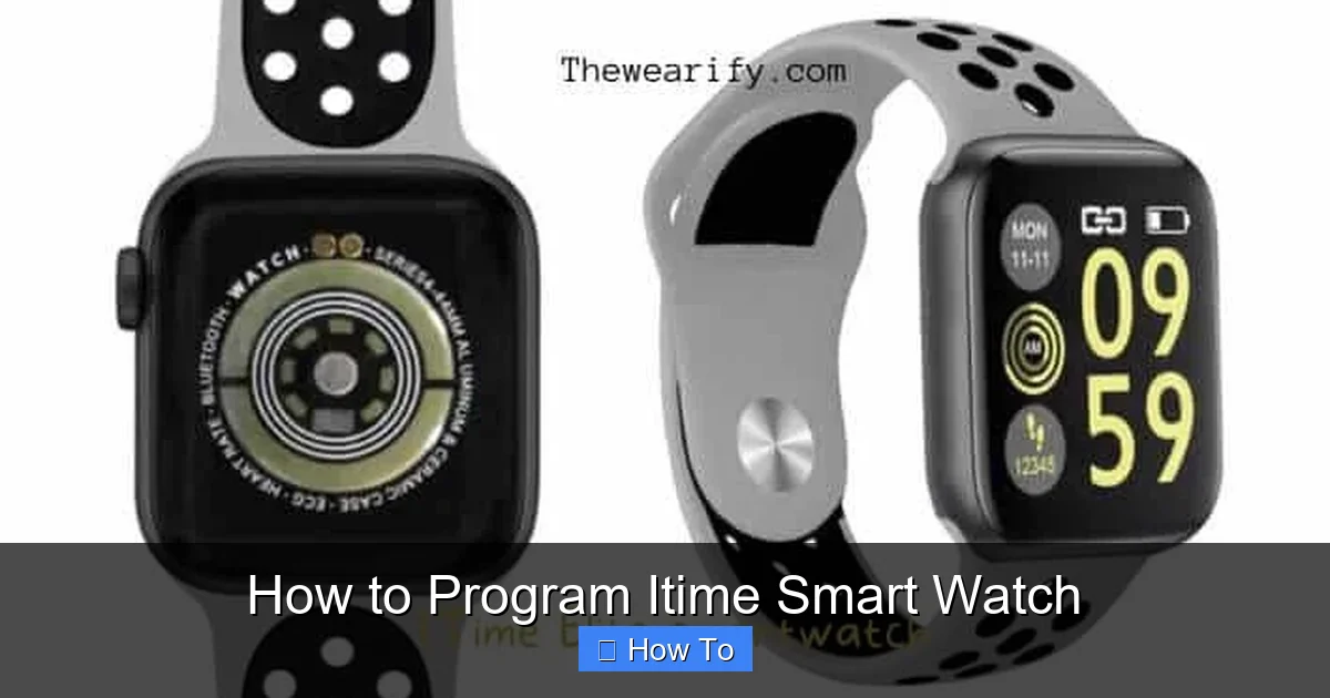How to Program Itime Smart Watch