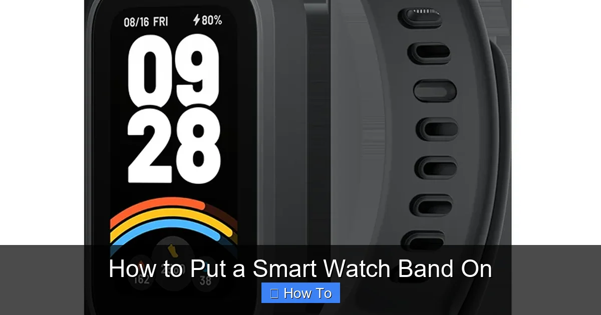 How to Put a Smart Watch Band On