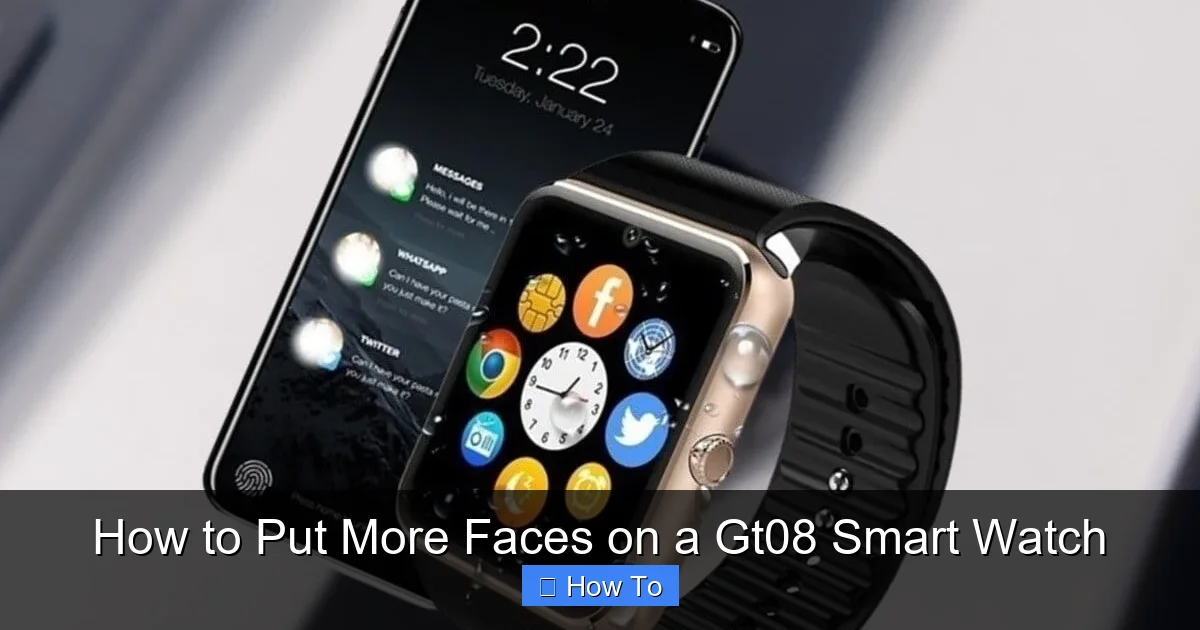 How to Put More Faces on a Gt08 Smart Watch