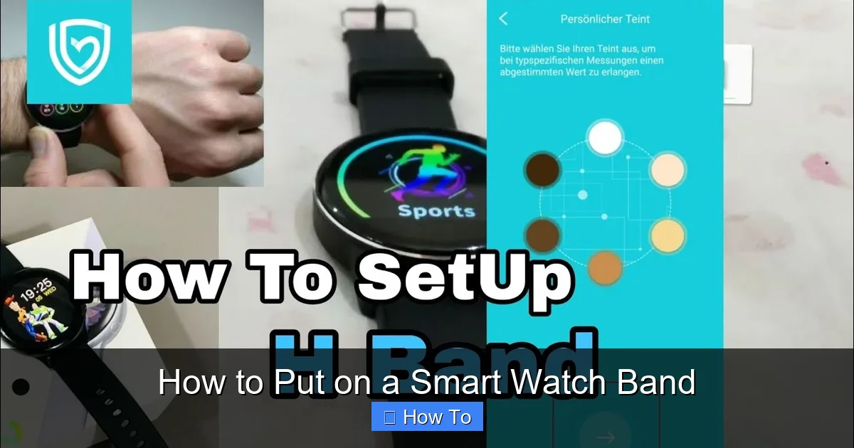 How to Put on a Smart Watch Band