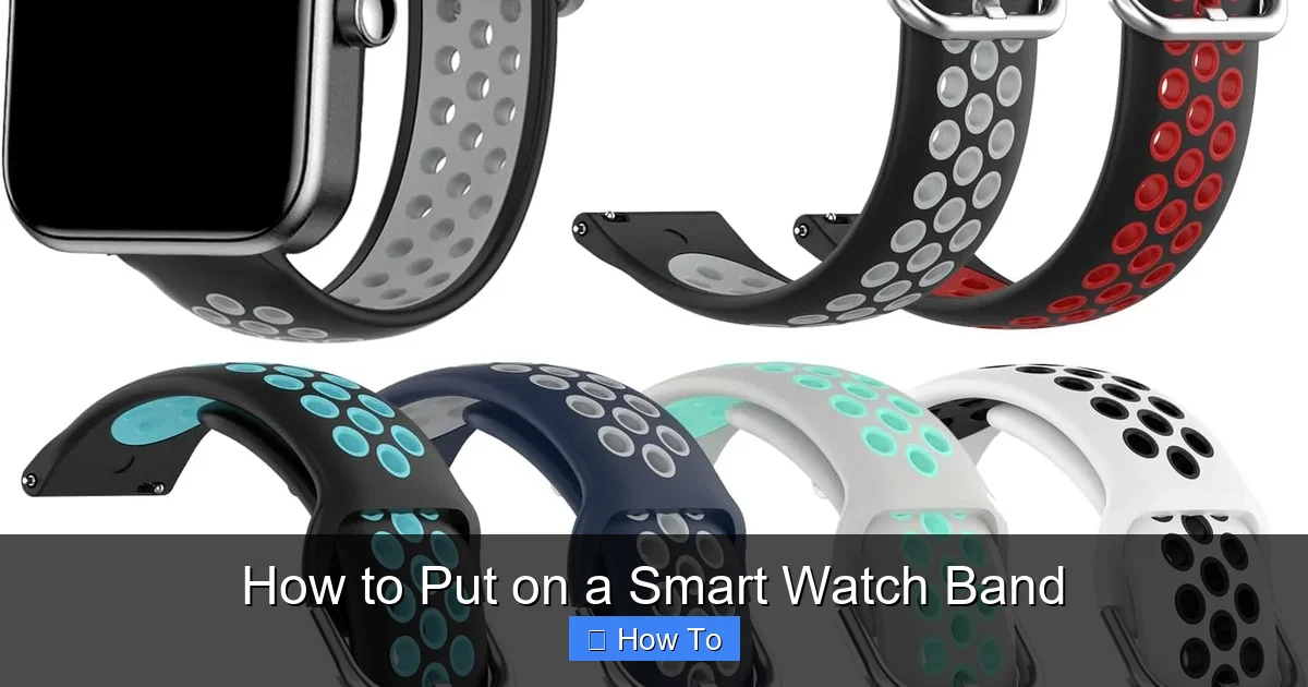 How to Put on a Smart Watch Band