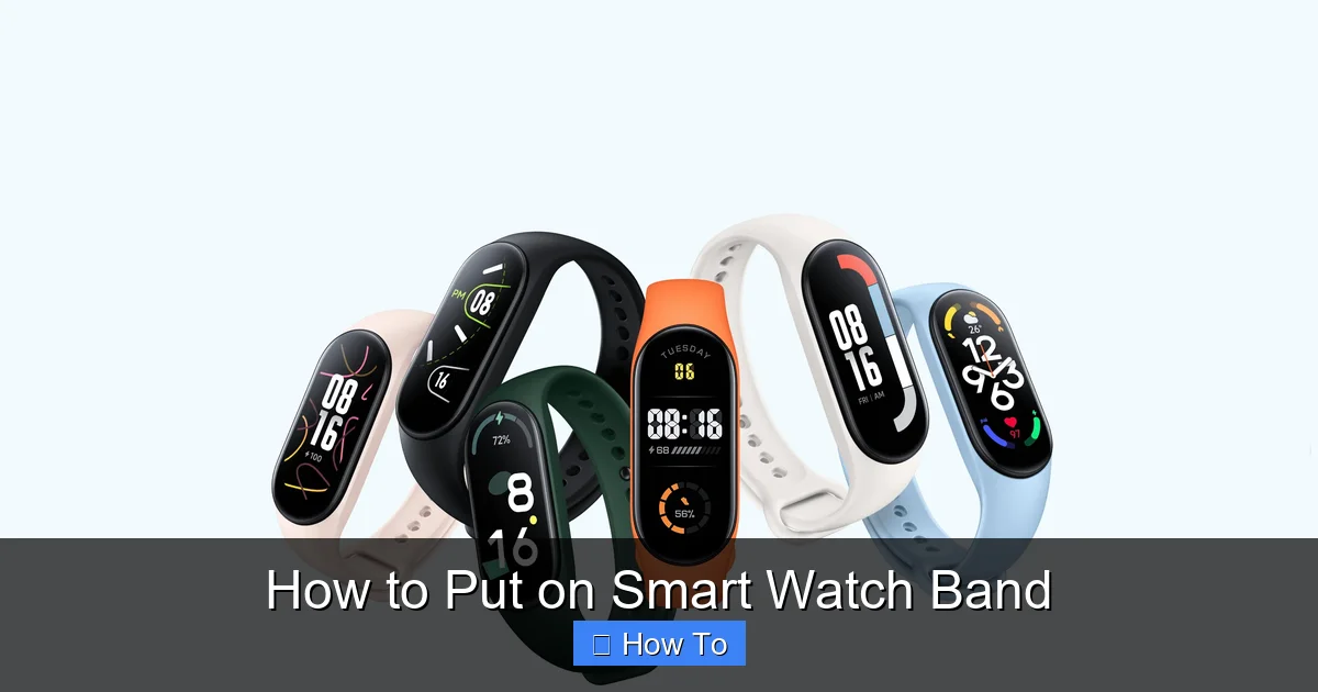 How to Put on Smart Watch Band