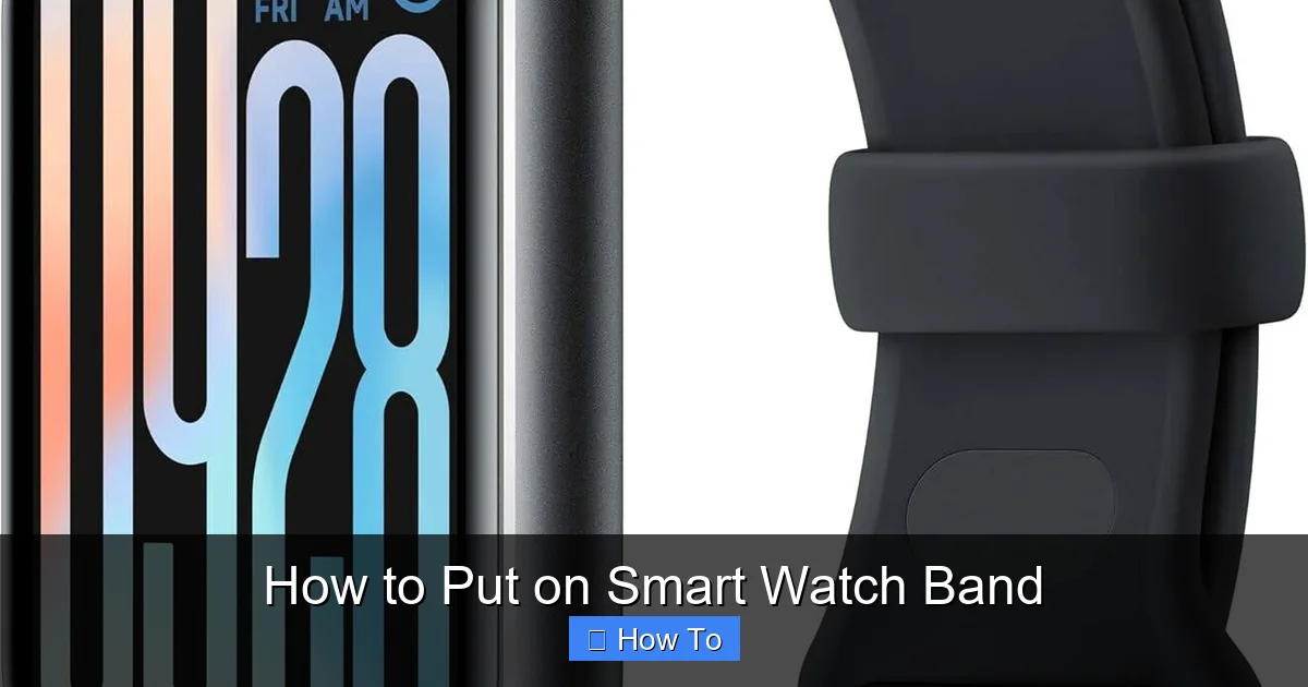 How to Put on Smart Watch Band