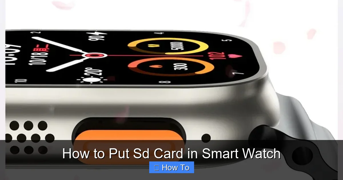 How to Put Sd Card in Smart Watch