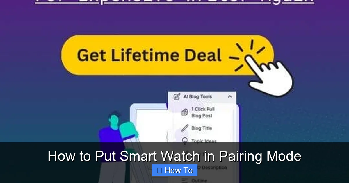 How to Put Smart Watch in Pairing Mode
