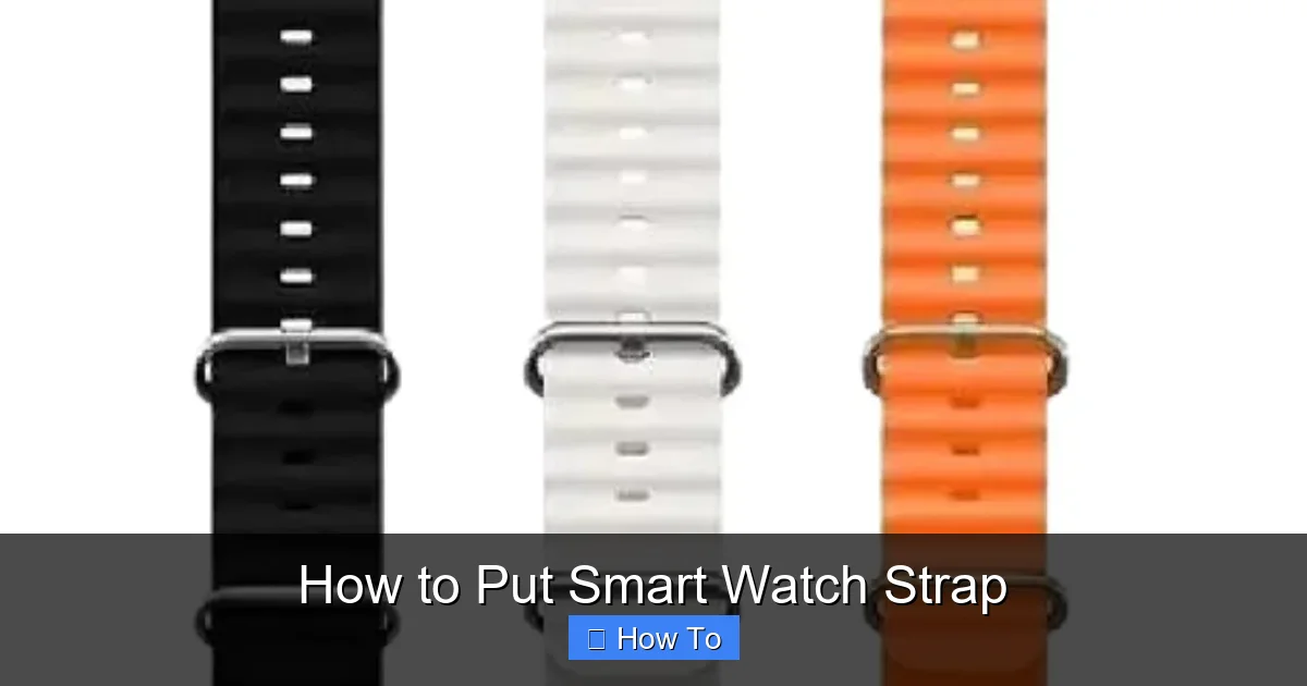 How to Put Smart Watch Strap