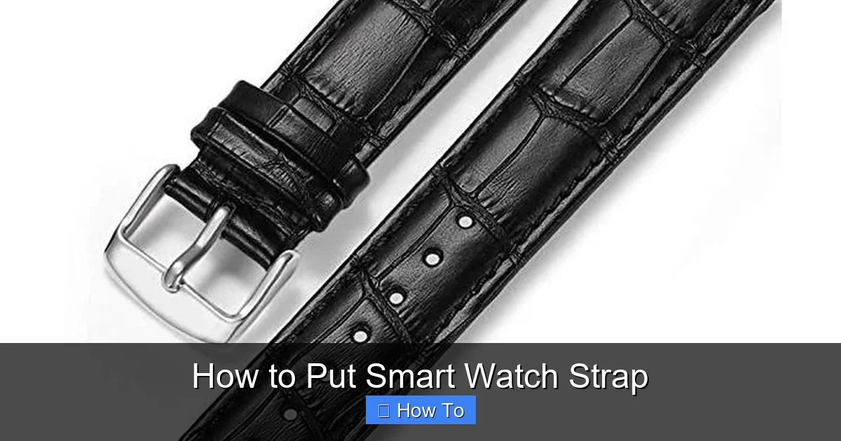 How to Put Smart Watch Strap
