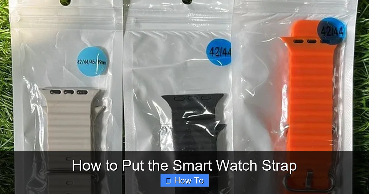How to Put the Smart Watch Strap