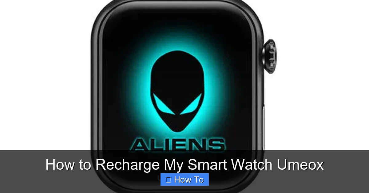 How to Recharge My Smart Watch Umeox