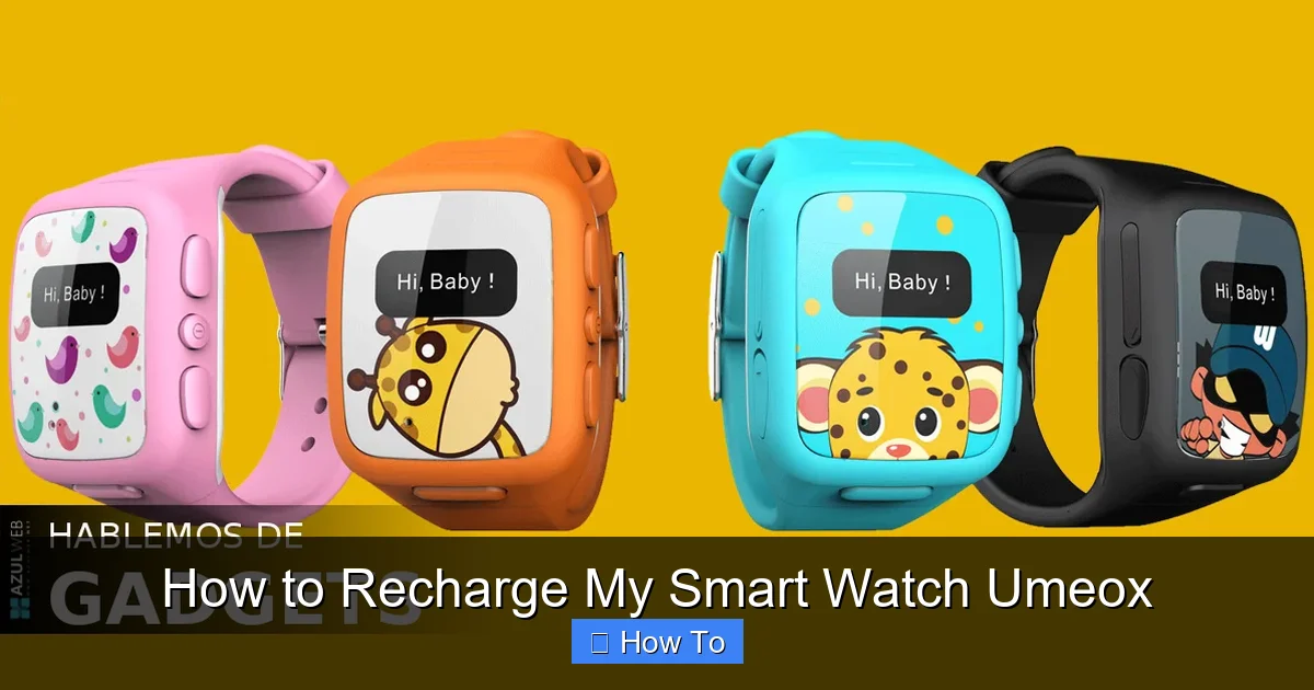 How to Recharge My Smart Watch Umeox