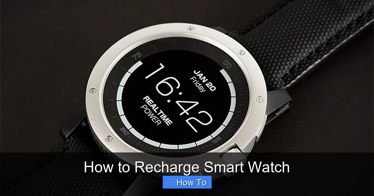 How to Recharge Smart Watch