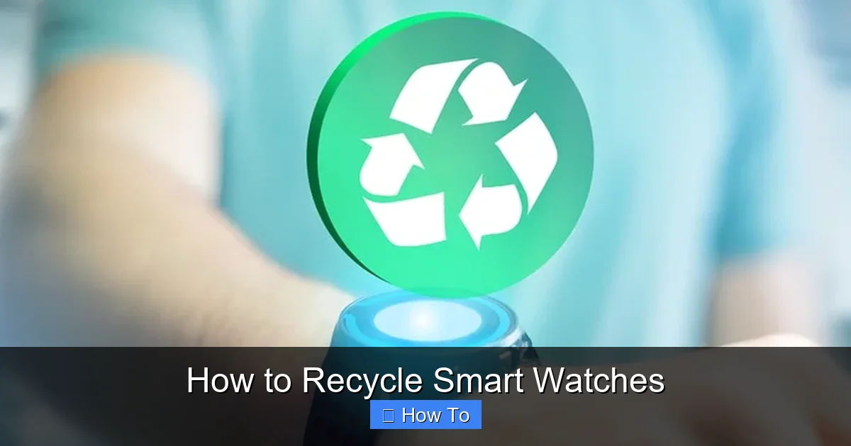 How to Recycle Smart Watches