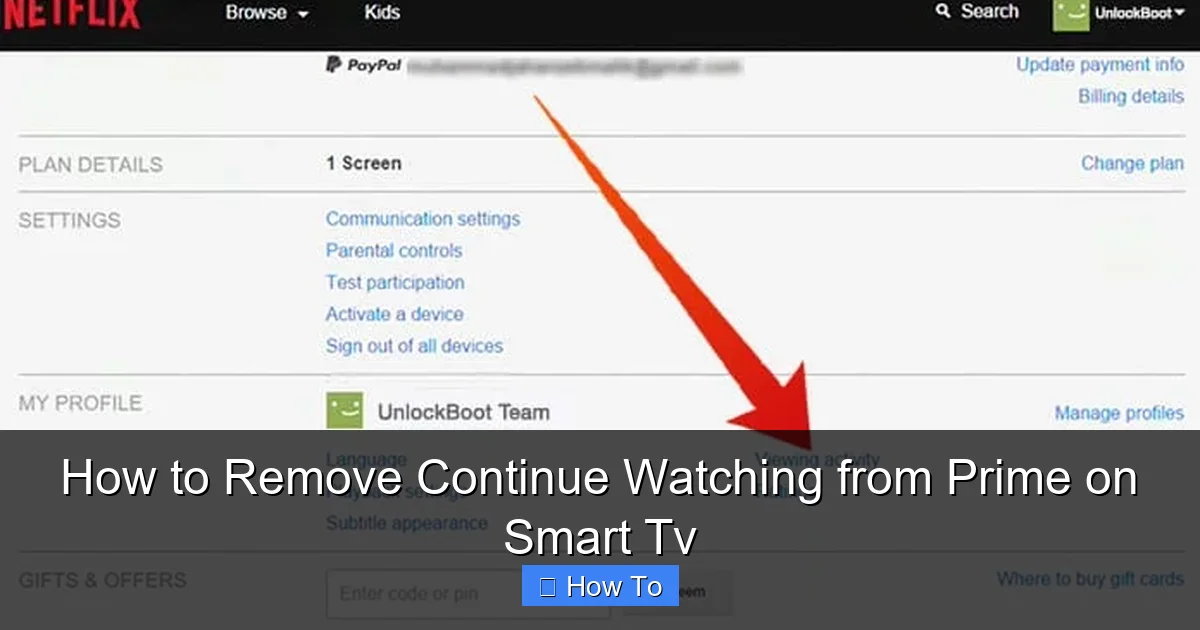 How to Remove Continue Watching from Prime on Smart Tv