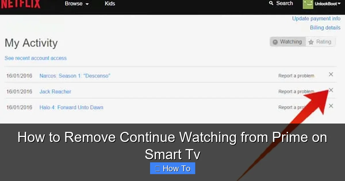 How to Remove Continue Watching from Prime on Smart Tv