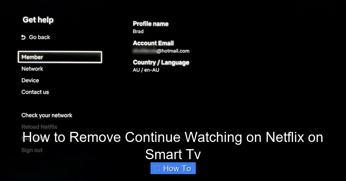 How to Remove Continue Watching on Netflix on Smart Tv