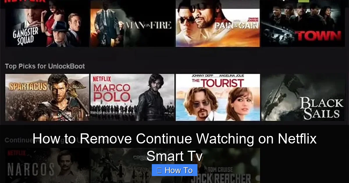 How to Remove Continue Watching on Netflix Smart Tv