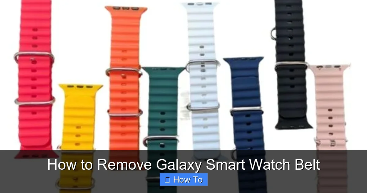 How to Remove Galaxy Smart Watch Belt