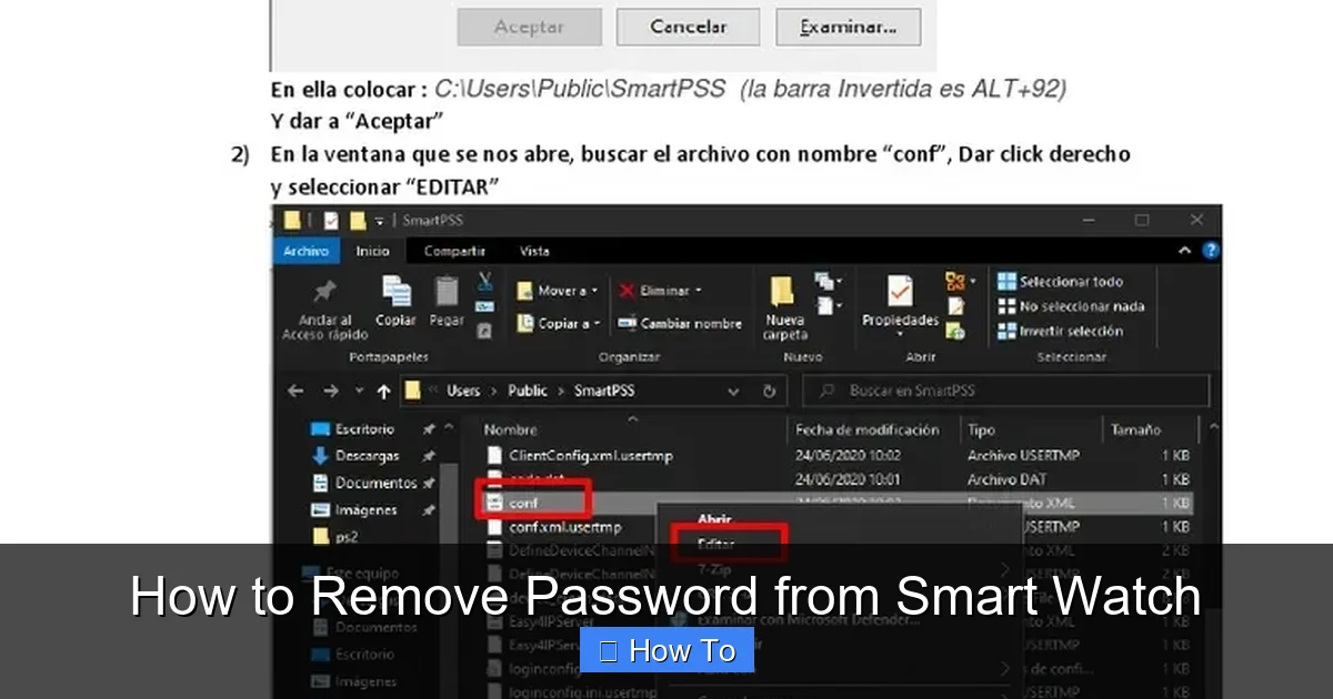 How to Remove Password from Smart Watch