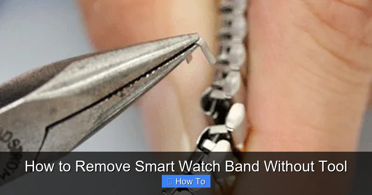 How to Remove Smart Watch Band Without Tool