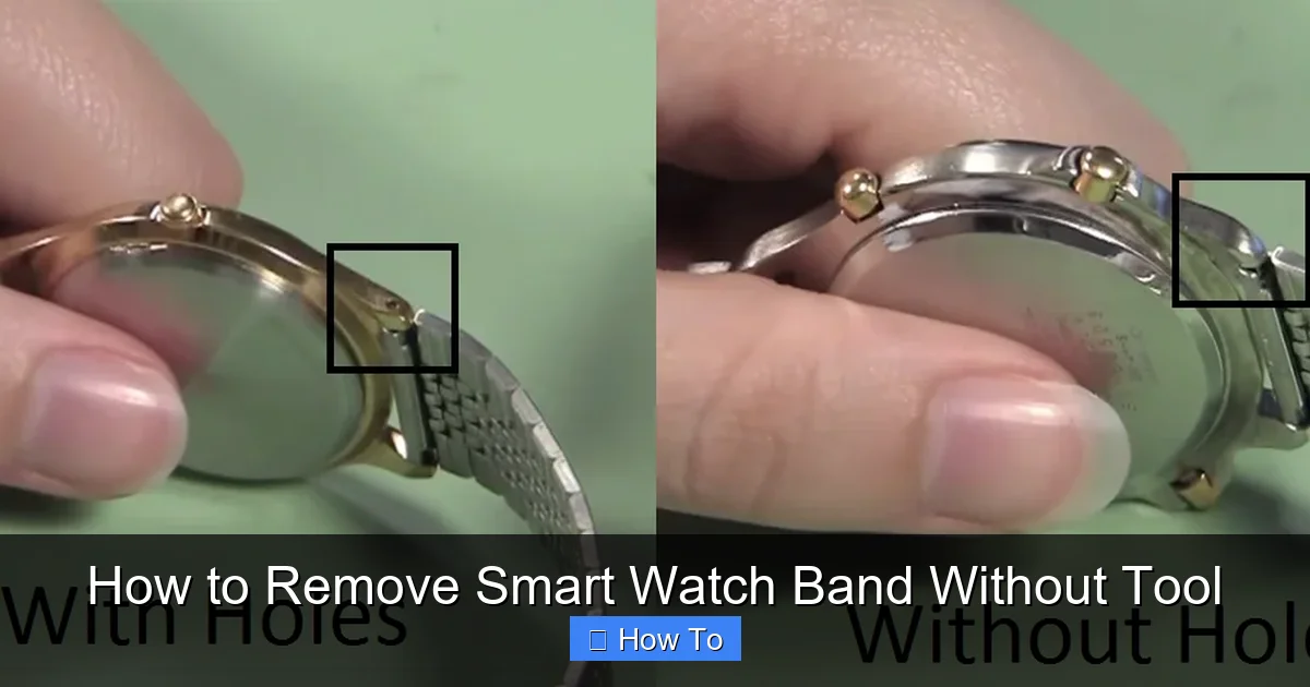 How to Remove Smart Watch Band Without Tool