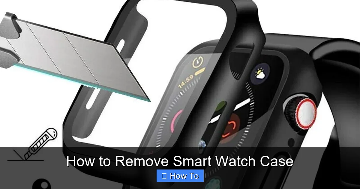How to Remove Smart Watch Case