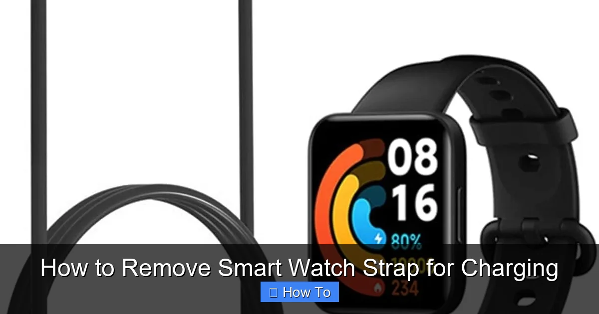 How to Remove Smart Watch Strap for Charging
