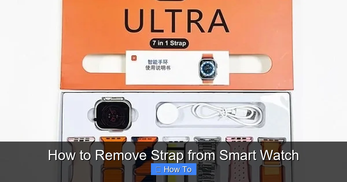 How to Remove Strap from Smart Watch