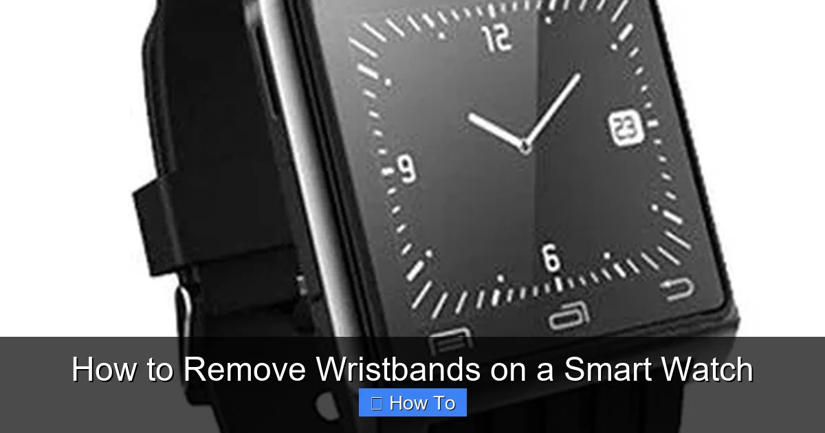 How to Remove Wristbands on a Smart Watch