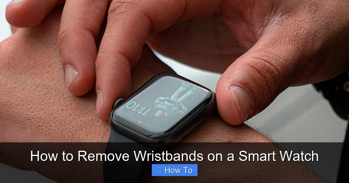 How to Remove Wristbands on a Smart Watch