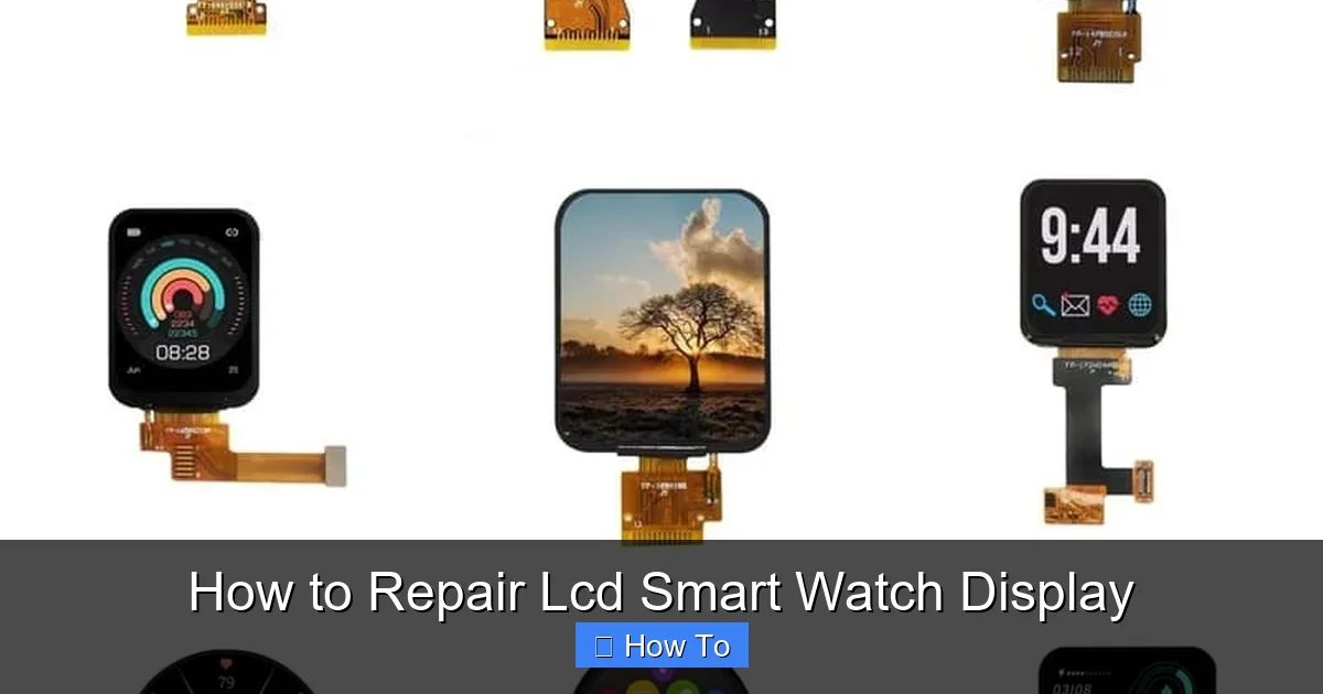How to Repair Lcd Smart Watch Display