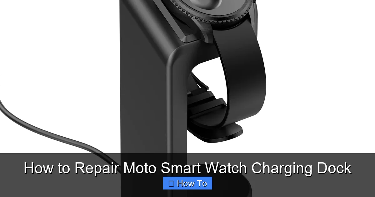 How to Repair Moto Smart Watch Charging Dock