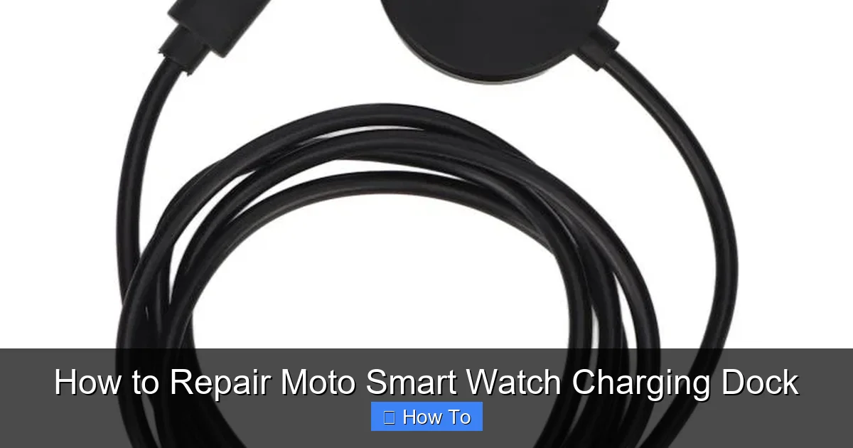 How to Repair Moto Smart Watch Charging Dock