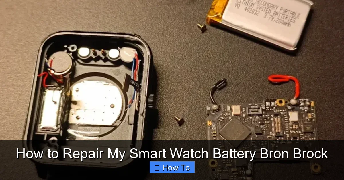 How to Repair My Smart Watch Battery Bron Brock