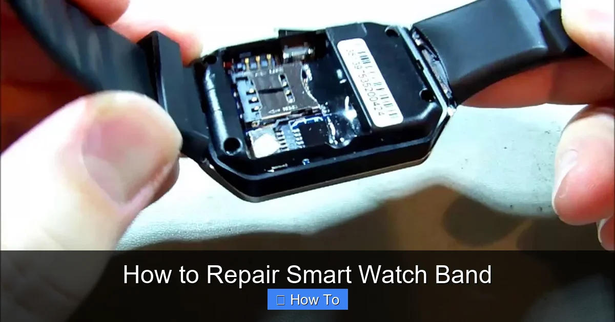 How to Repair Smart Watch Band
