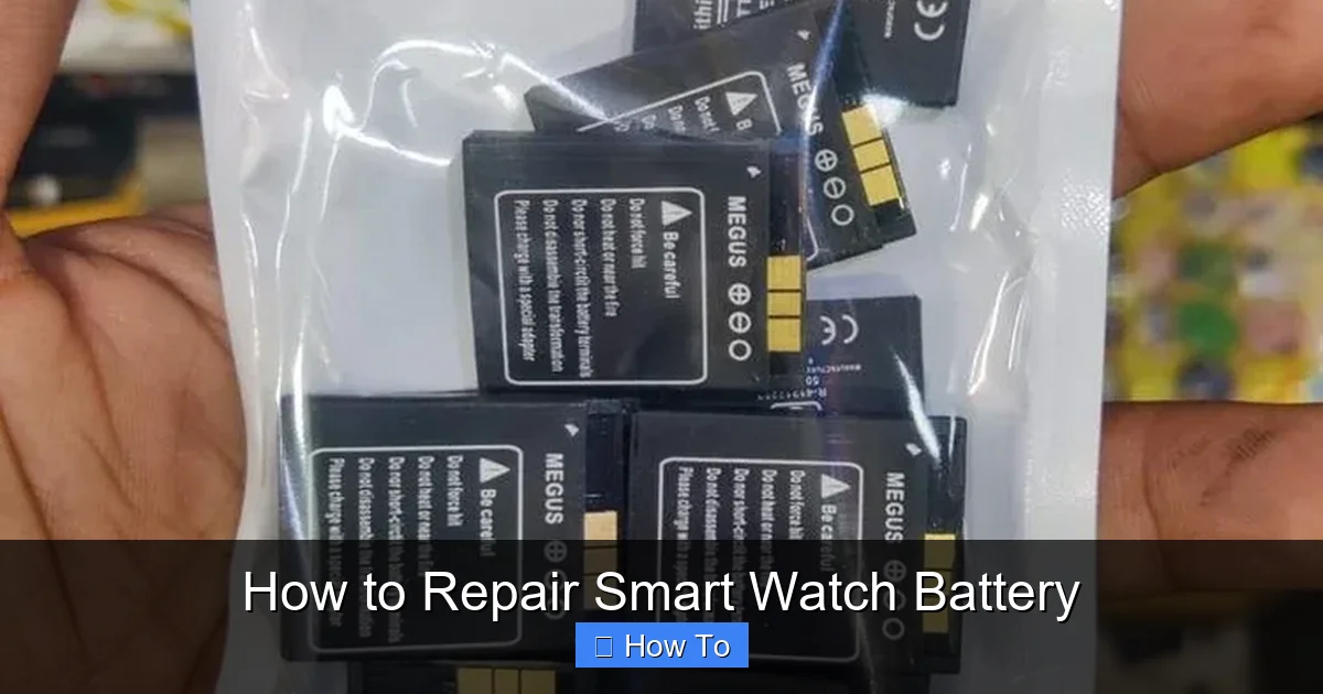 How to Repair Smart Watch Battery
