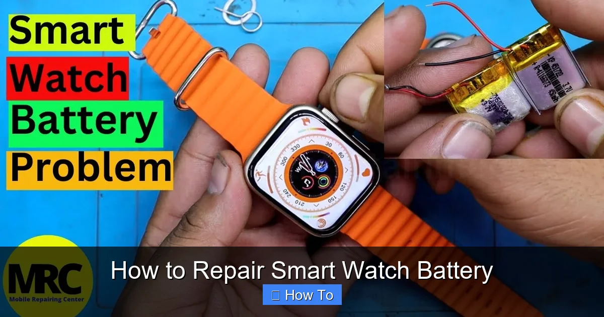 How to Repair Smart Watch Battery