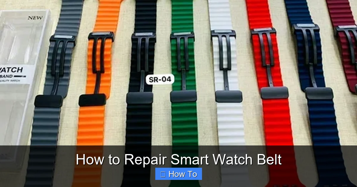 How to Repair Smart Watch Belt