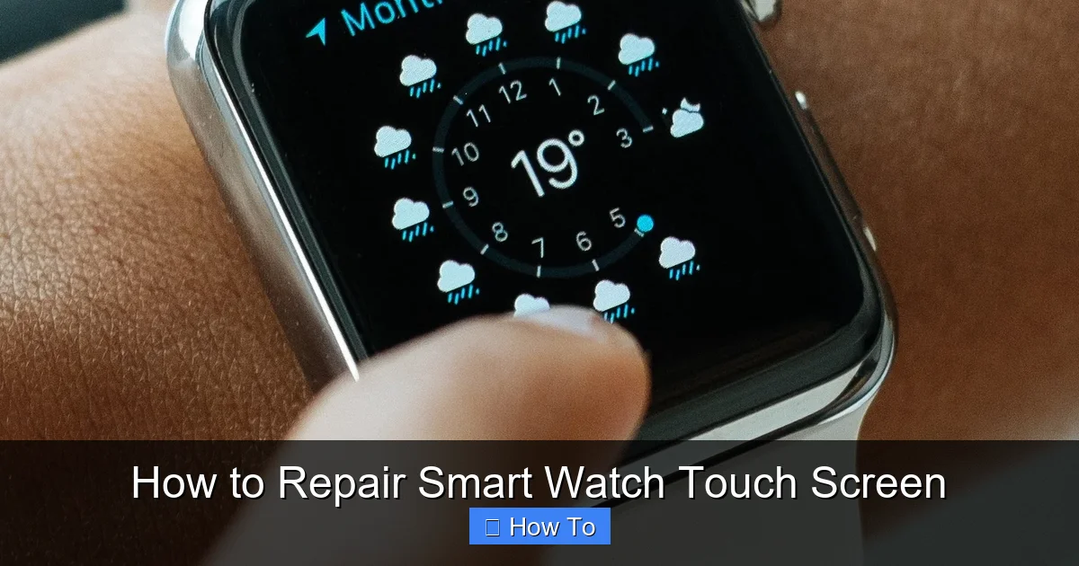 How to Repair Smart Watch Touch Screen