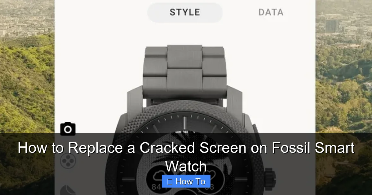 How to Replace a Cracked Screen on Fossil Smart Watch