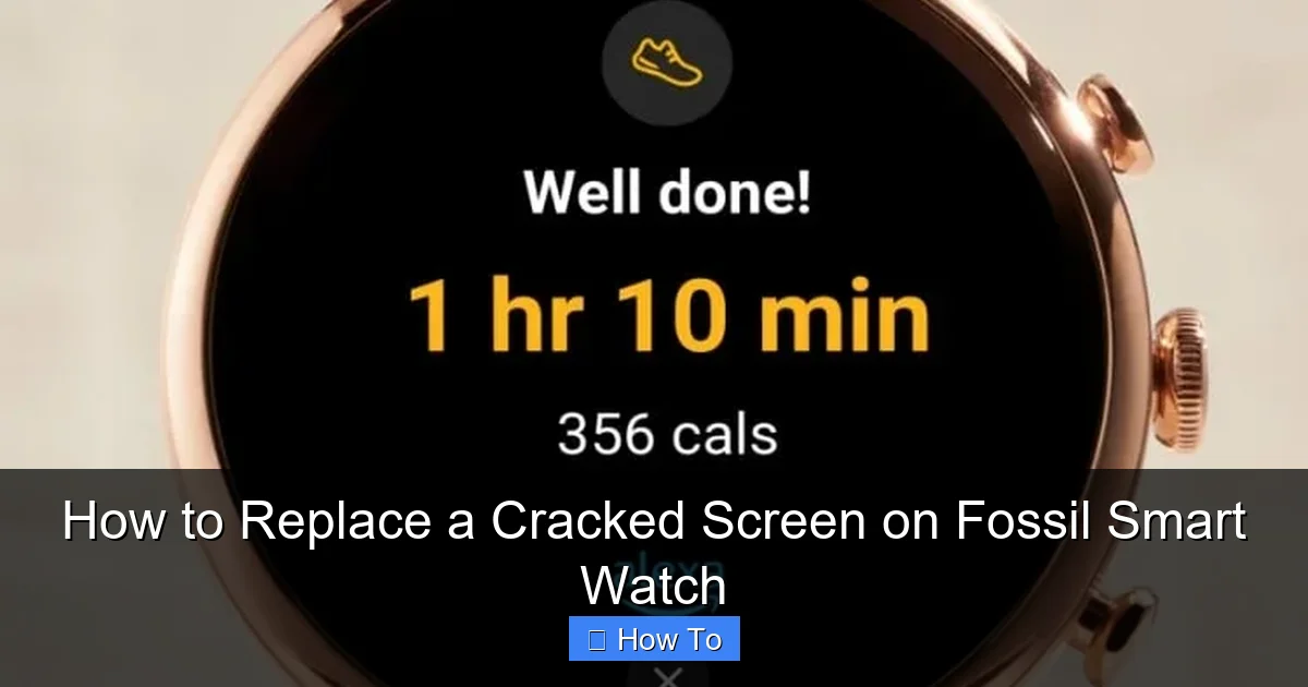 How to Replace a Cracked Screen on Fossil Smart Watch
