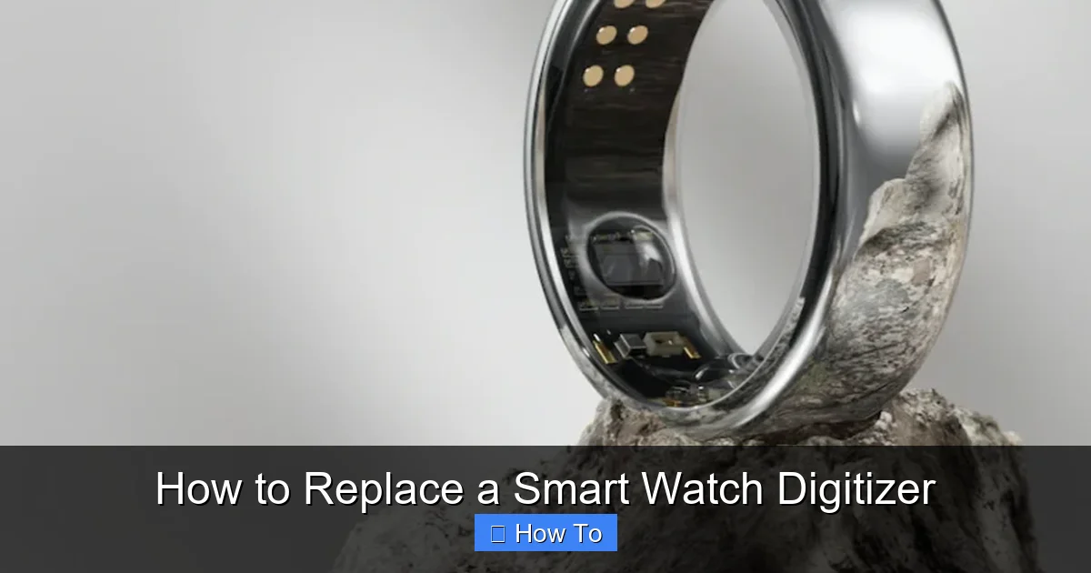 How to Replace a Smart Watch Digitizer
