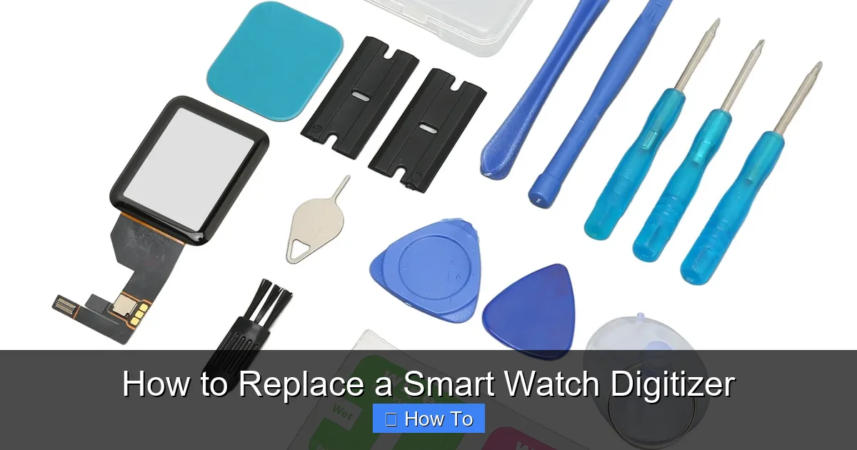 How to Replace a Smart Watch Digitizer