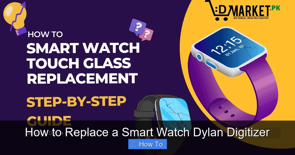 How to Replace a Smart Watch Dylan Digitizer