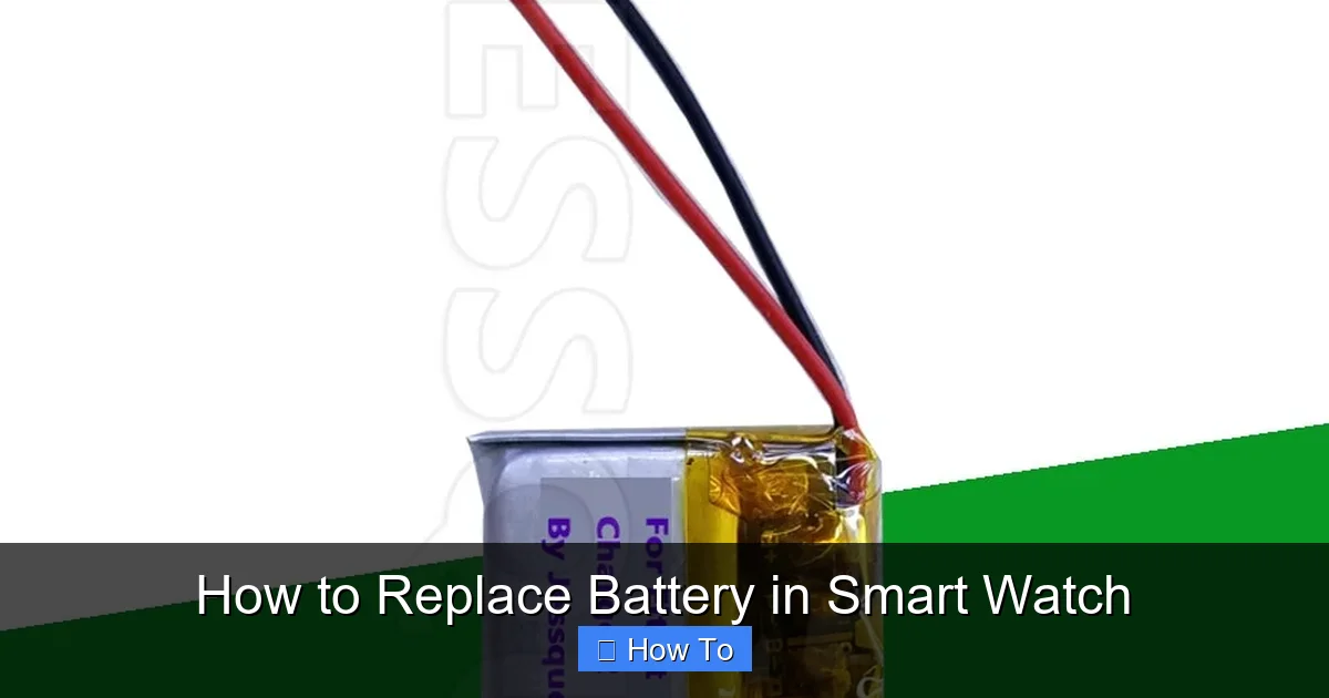 How to Replace Battery in Smart Watch