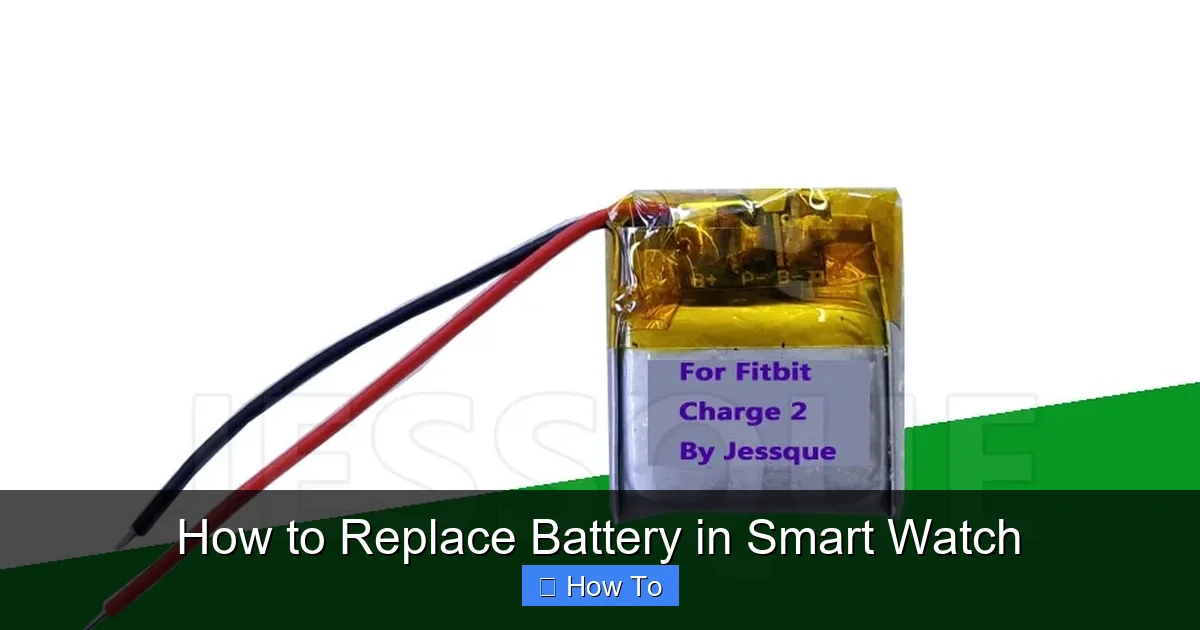 How to Replace Battery in Smart Watch